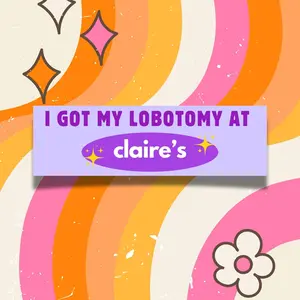 Ask Me About My Lobotomy Car Magnet | Funny Bumper | Unhinged Bumper Magnet  Lobotomy Corporation