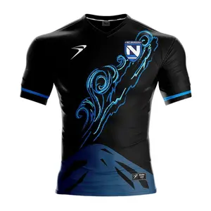 Nicaragua Season 2022 Third Soccer Jersey - Blue Black