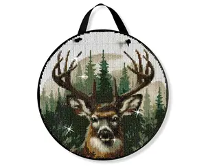 Deer Buck Diamond Painting Kit, ROUND Drills, 12.5 Hanging Sign
