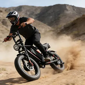 Electric Bike | 2000W Peak Motor, 31MPH Max Speed, 31-35 Miles Range, 20'' Off-Road Fat Tires, 7-Speed Gears, Shock Absorption System, Smart APP Control, Ideal for Urban Commuting & Suburban Riding