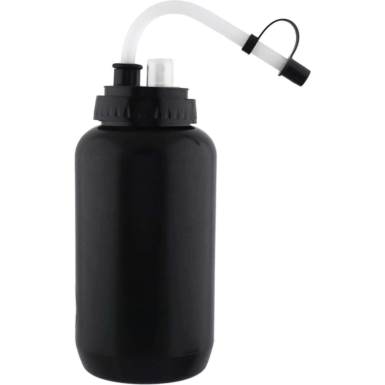 Squeezable Water Bottle with Bendable Long Straw and Spray cap - LDPE  Plastic - Hydration for Baseball Hockey Gym MMA Yoga Boxing Cycling Softball Football Lacrosse (35.5 Oz.)