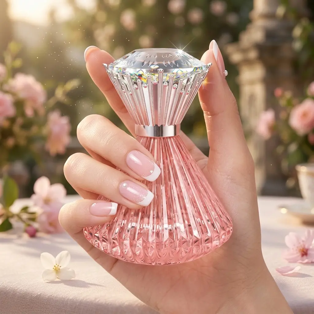 Women's Holiday Roaming Pink Diamond Regular Ed Eau de Parfum - Alcohol Base, Grapefruit Jasmine Fresh Floral Musk Scent, Long-Lasting Elegant French-Inspired Fragrance Gift