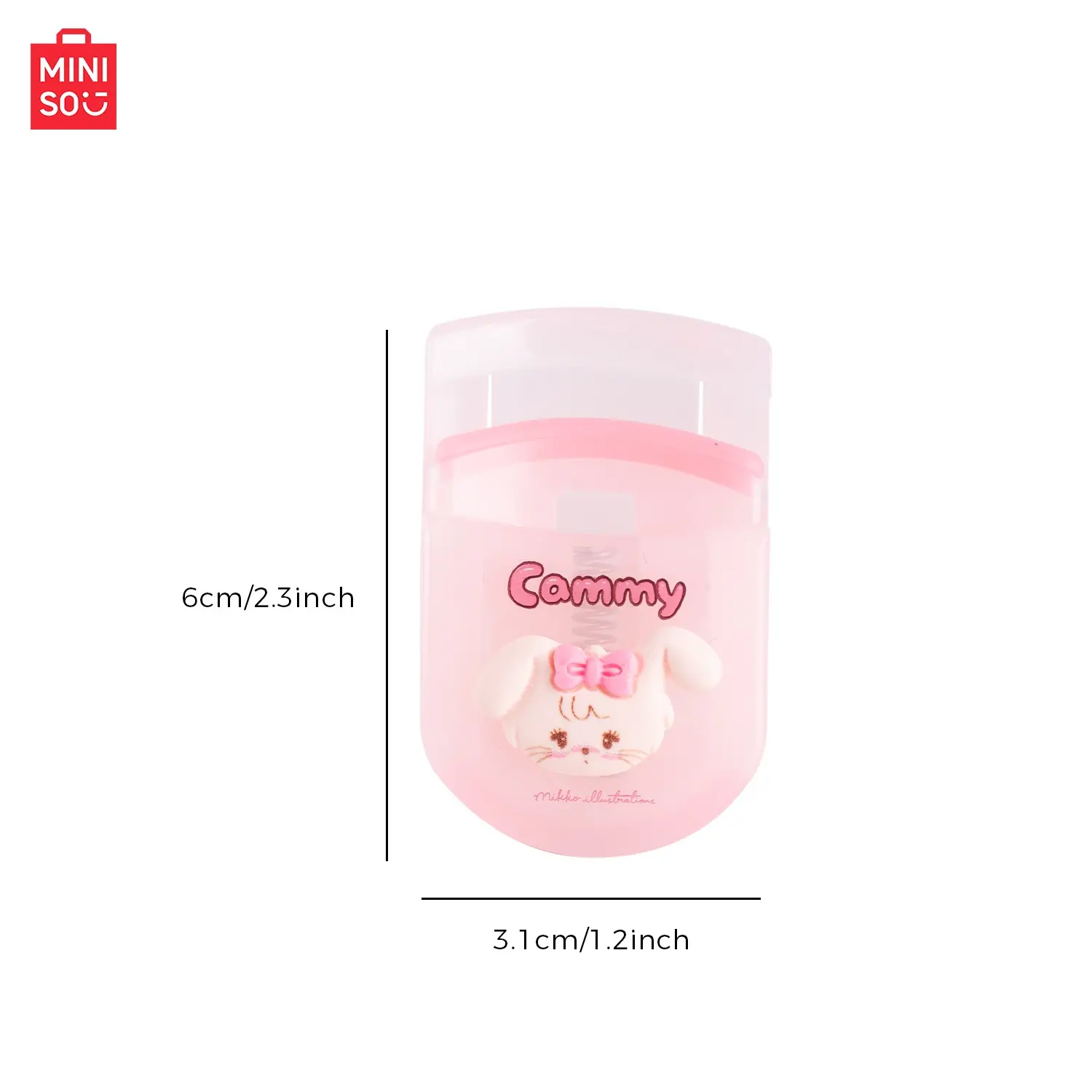 Miniso Mikko Series Portable Lash Curler, Eyelash Curler, Compact Design for Easy Use, Perfect for Daily Makeup Application, Travel-Friendly Beauty Tool, Lash Tools