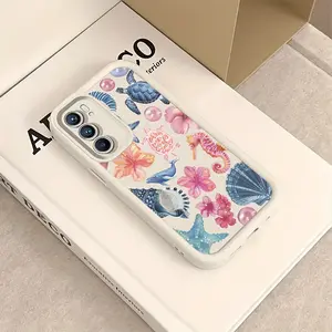 Summer Ocean Animal Turtle Phone Case for Samsung Galaxy S25 S24 S23 S22 S21 S20 Fe Ultra Plus 4g 5g, Anti-Drop Soft Tpu Back Cover