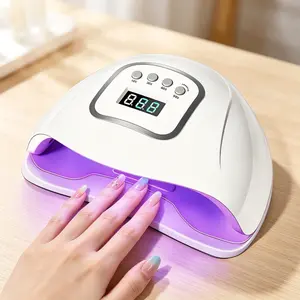 DAUHOR Nail Lamp for Gel Polish,256W Professional UV LED Nail Lamp with 4 Timers Smart Sensor 30 LED Beads,Fast Curing Nail Dryer Lamp nail art tools and accessories for salons DIY Manicure Cutics