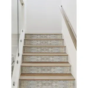 Classic Weathered Fabric Look Peel and Stick Stair Riser Strips