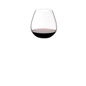 Riedel 22oz 2pk Crystal Vivant Pinot Noir Stemless Wine Glasses: Dishwasher-Safe, Clear Drinkware Set for Cold Beverages