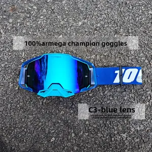 100% Armega Champion Goggles – High-Performance MX Goggles with Quick Release System & Anti-Fog Lens