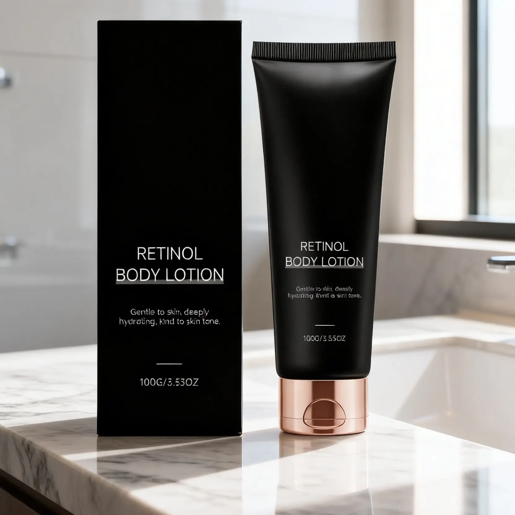 Retinol Brightening Body Lotion - Daily Unisex Body Care Moisturizer for Soft, Smooth Skin, Hydration, Improved Texture, Stable Skin Feel, Moisturizers, Moisture, Hydrating