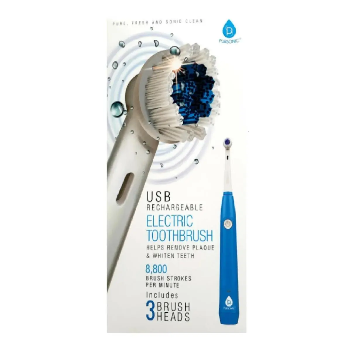 212 MAIN Pet Rotary Toothbrush for Dogs & Cats, USB Rechargeable Oral Care Tool with 3 Brush Heads for Daily Grooming