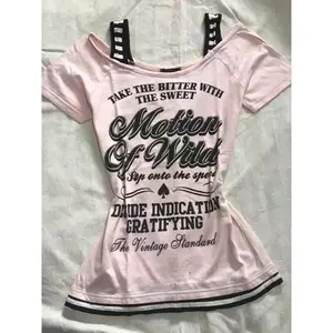 Y2k Coquette Vintage T Shirts Women American Retro Sexy Sweet Streetwear Striped Patchwork Slim Tees Tops E-girl 2025