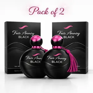 Fair Annoy Black Perfume Pack of 2 | Eau De Parfum 50ml Each | Long Lasting Floral Fragrance for Women | Gift Set