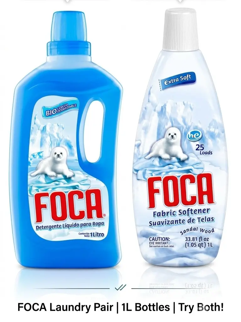 Baby Laundry Care Bundle - 1L Liquid Detergent + 1L Fabric Softener Combo