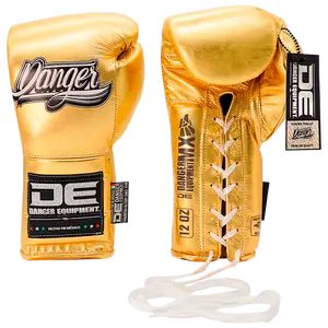 Boxing Pro Gloves Laces Danger Mx Gold