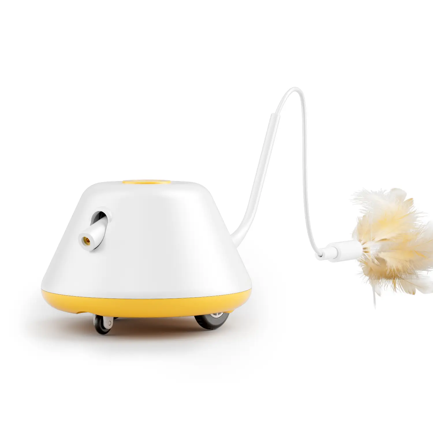 Heapets Interactive Moving Cat Toy with Feather – Eco-Friendly, Adjustable Speeds, Smart Power-Saving, and Customizable Play