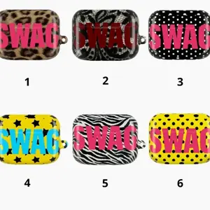 SWAG AirPods Case, SWAG Combo Airpods Case for all Airpods Gen 1 2 3 4 & Pro 1, 2, 3 Aesthetic AirPods Case Cover Protective