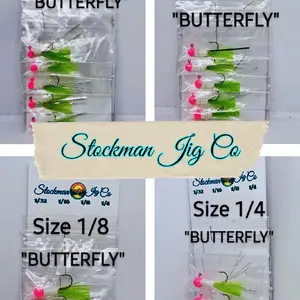 5 - Hand-tied Crappie Jig (and/or other freshwater species) "BUTTERFLY"