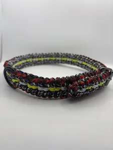Adjustable Paracord Dog Collar – Metal Buckle (23.5”)