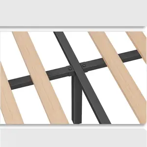 ed frame 【Part of the bed frame】 NO MATTRESS, Luxury Upholstered Bed Frame with Storage, 2 Drawers & Shelf on Headboard, NO Noise