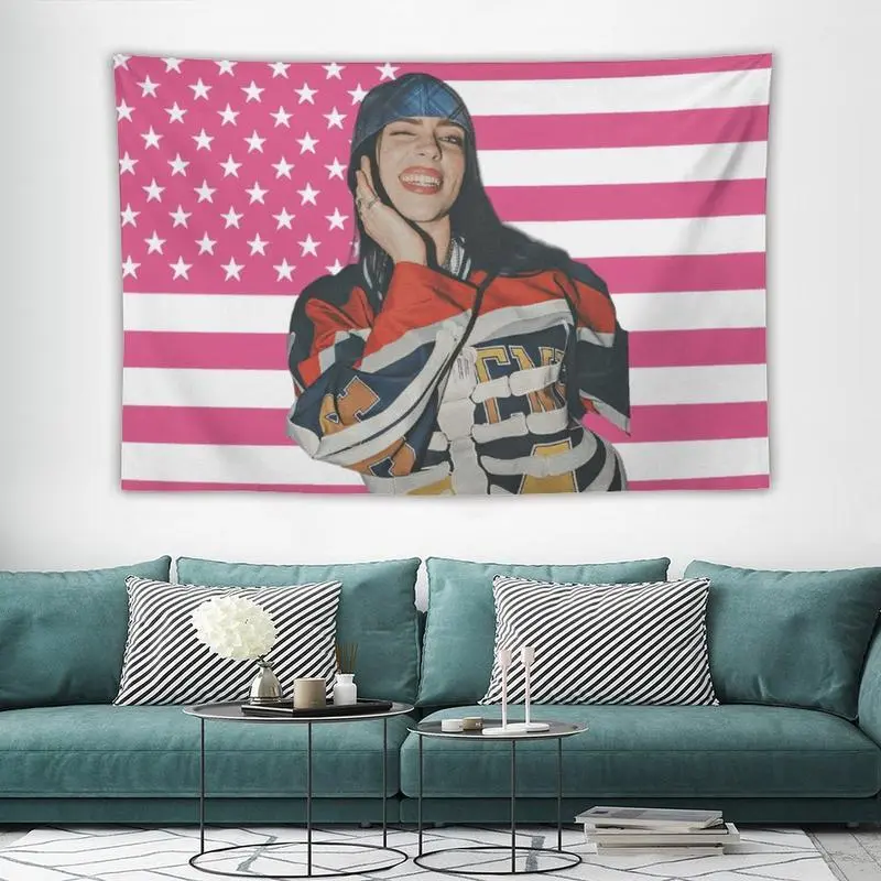 Billies Flag Tapestry Wall Tapestry With Art Home Decorations For Living Room Bedroom Dorm Decor father's day gifts,gifts boyfriend,gifts for girl adults, room decor, Retro, Room Accessories