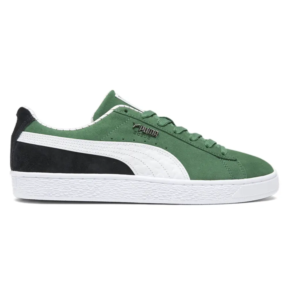 PUMA Mens Suede Pinstripe Sports Club Lace Up Sneakers Shoes Casual - Green