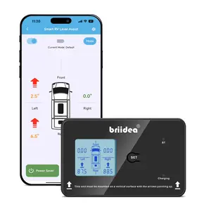 Briidea Wireless RV Auto Leveling System, Smart RV Leveler with Bluetooth App Control, 5 Preset Modes, Dual Power, Easy DIY Install for Motorhome, Trailer, Camper, 5th Wheel