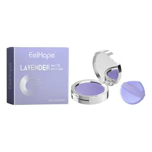 Eelhope Lavender Matte Setting Powder - Smooth, Oil-Control, Water-Proof Cosmetic for Foundation, Lightweight, Natural Long-Lasting, Easy-to-Remove Face Powder