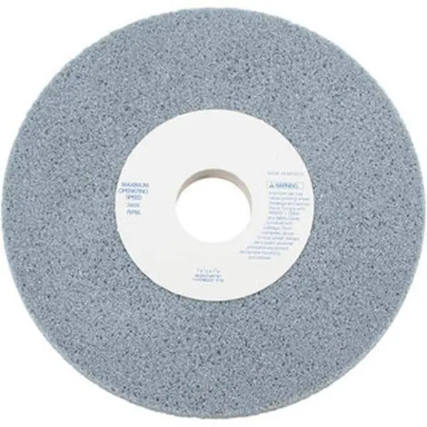 NORTON Coarse Grade Type 1 Aluminum Oxide High Hardness Surface Grinding Wheel - 7" Diam, 1-1/4" Hole, 1/2" Thick, H Grade, 3600 Max RPM, No Recess, Model 66253246797