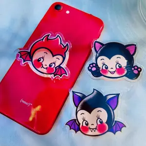 Kewpie Baby Bat Phone Grip | Bat Cat Devil, Spooky Kawaii Accessory