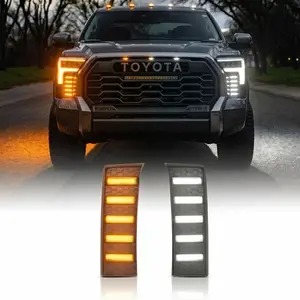 LED Front Fog Lights with DRL & Sequential Turn Signals for 2022-2026 Toyota Tundra – IP68 Waterproof