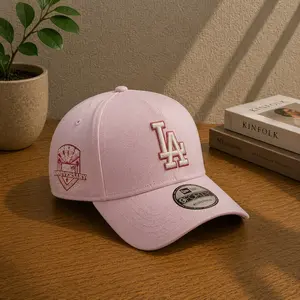 New Era Pink Los Angeles Dodgers Cap – 9FIFTY Cute & Trendy LA Style, Adjustable Fit Unisex
