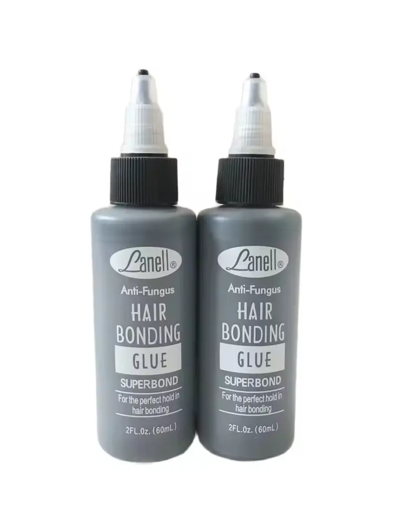 2 Oz (60 ml) Lanell Anti-fungus Hair Bonding Glue by Lanell for Black Hair Weaving, Quick - drying Hair Extension Glue, Hair Extension Tools, Invisible and Traceless, Long - lasting Stickiness., Lace Wig Adhesive
