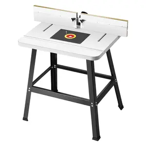 Spring new arrivals Benchtop Router Table 31.5 in x 23.9 in with Fence MDF Top Dust Collection Port