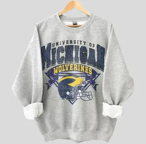 University of Michigan Basketball 2026 Sweatshirt, Vintage Basketball Sweatshirt, Sport Apperal, Full Size ,Full Color