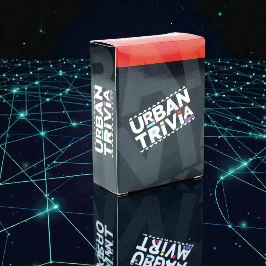 Urban Trivia Game, Fun Card-Based Quiz Night, Board Games Night, Table Games, Family & Friends Party Game, 100% Paper Material, Engaging Questions for Entertainment