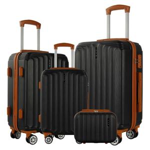 UUH Luggage Sets 4pcs/6pcs/7pcs/8pcs Lightweight Hardshell Suitcases with TSA Locks & 360° Spinner Wheels for Travel - Expandable Design, Spacious Interior, Waterproof Fabric