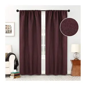 Superior Jaxon Textured Blackout Curtain S/2 Panels, 26X84