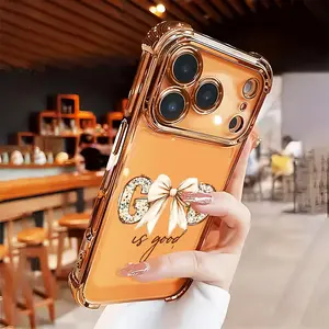 God is Good Soft Case for  iPhone 16 16e 17 Air 15 14 13 12 11 Pro Max Plus X XS Four-corner Thickened Shockproof Drop Protection Rugged Durable Silicone Cover Electroplated Bumper