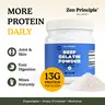 Zen Principle Beef Gelatin Powder - Dietary, Fitness Wellness, Nutritional Supplement with Collagen