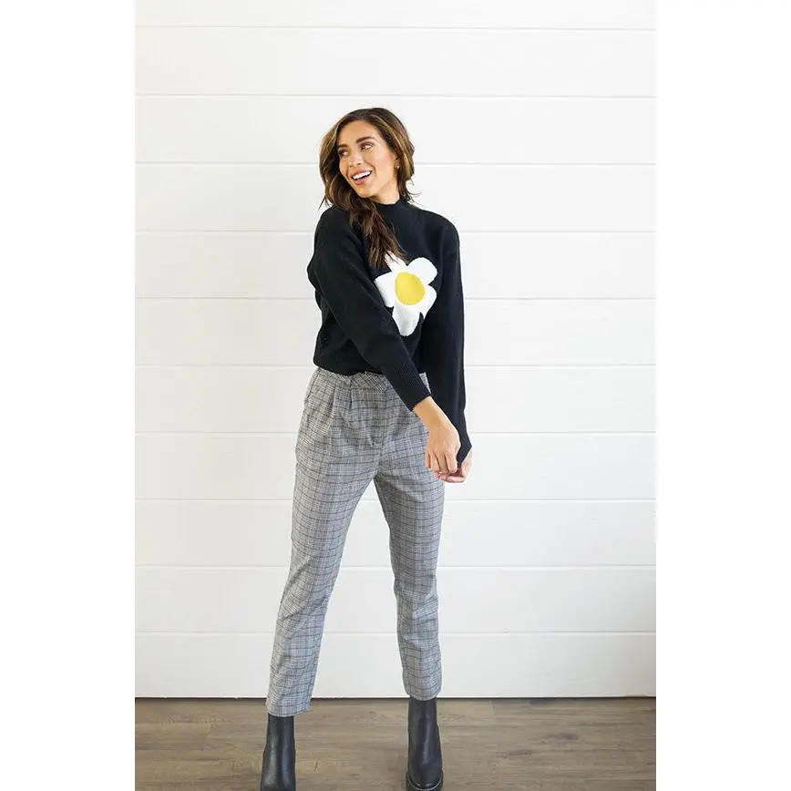 Rokoko Grey Plaid Pants - FINAL SALE
