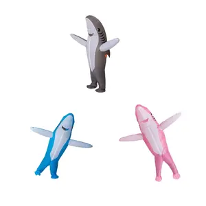 Cartoon Inflatable Costume, 1 Count Outdoor Activity Costume with Fan, Holiday Party Game Props, Halloween Costume Performance Costume, Party Supplies