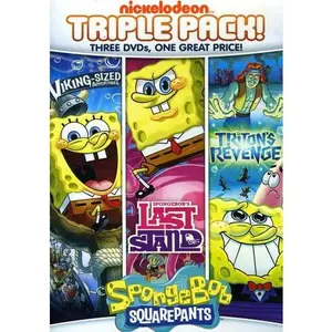 SpongeBob SquarePants: Last Stand / Triton's Revenge / Viking SizedAdventures  [DVD Video Disc] Full Frame, Gift Set, Amaray Case, Dolby