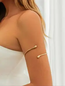 ZYNE Minimalist Open Arms Cuff, Fashionable Armlet for Women, Trendy All-match & Exquisite Body Jewelry for Birthday Gift