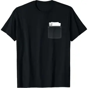 Pocket Aces Poker Shirt (Spades & Clubs) T-Shirt