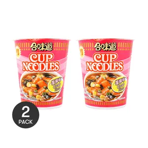 NISSIN Japanese Instant Noodles Crab Flavor 2 Pack 69g Each - Quick & Delicious
