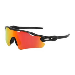 Radar EV Path Polished Black Frame Sports Sunglasses for Baseball UV Protection