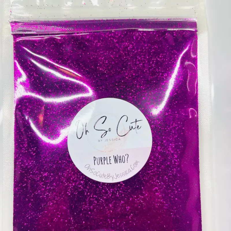 Purple Who, 2 ounce bag of fine glitter Purple Who, 2 ounce bag of fine glitter