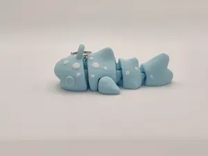 Cute 3D Printed Whale Shark Keychain – Ocean Animal Keyring – Marine Life Gift – Kawaii Shark Charm – Aquarium Lover Accessory