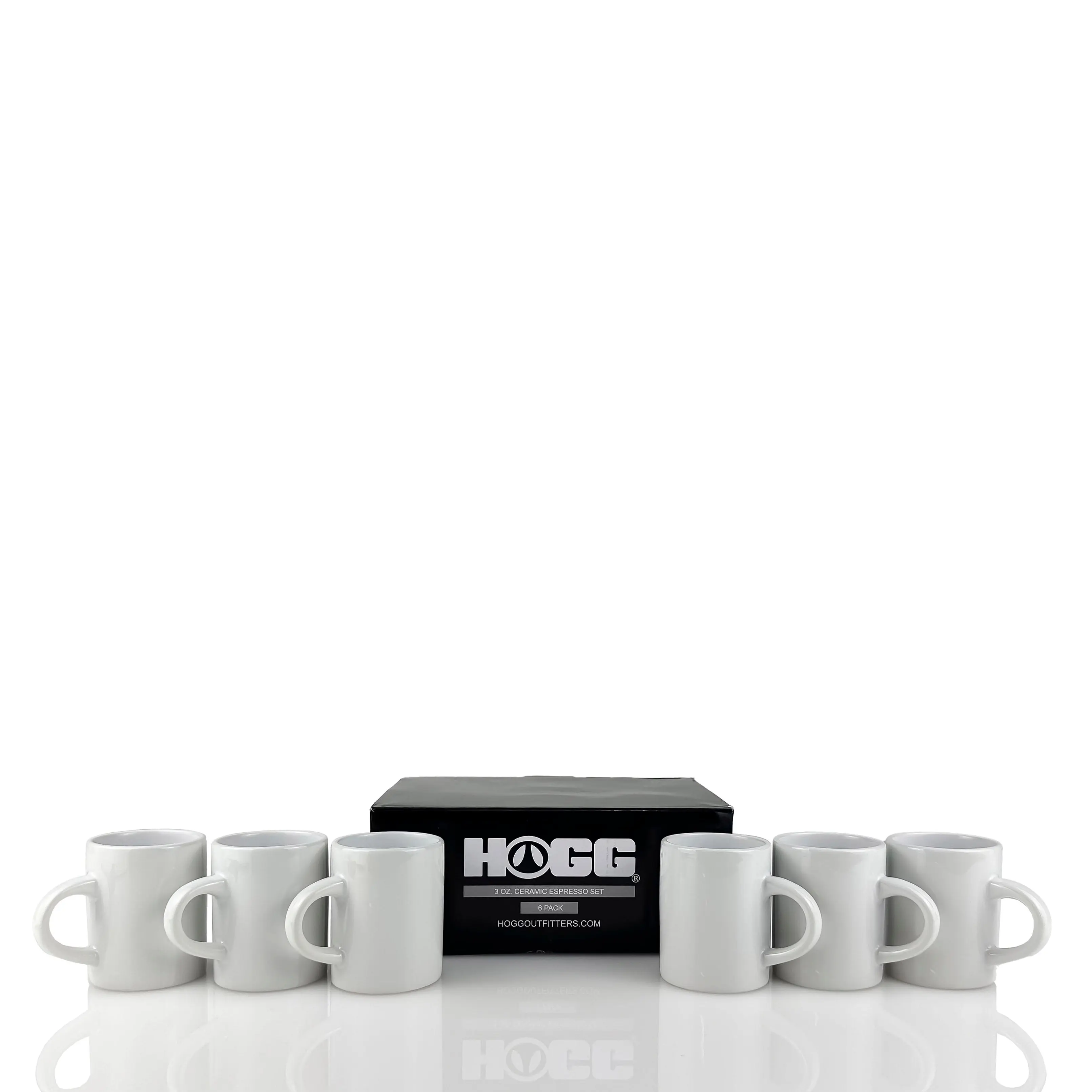 3oz Sublimatable Ceramic Espresso Mug - 6 Pack Case (12 Units)