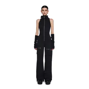Warp Sleeveless Cargo Jumpsuit